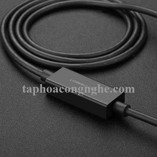 Ugreen 20827 10M màu Đen Cáp tín hiệu nối dài USB 3.0 hỗ trợ nguồn MICRO USB US175 30020827